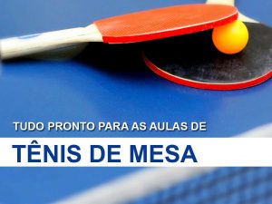 Aulas de tênis de mesa